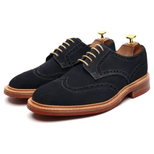 1880 'Leamington' Blue Suede Derby Brogues UK 6.5 F