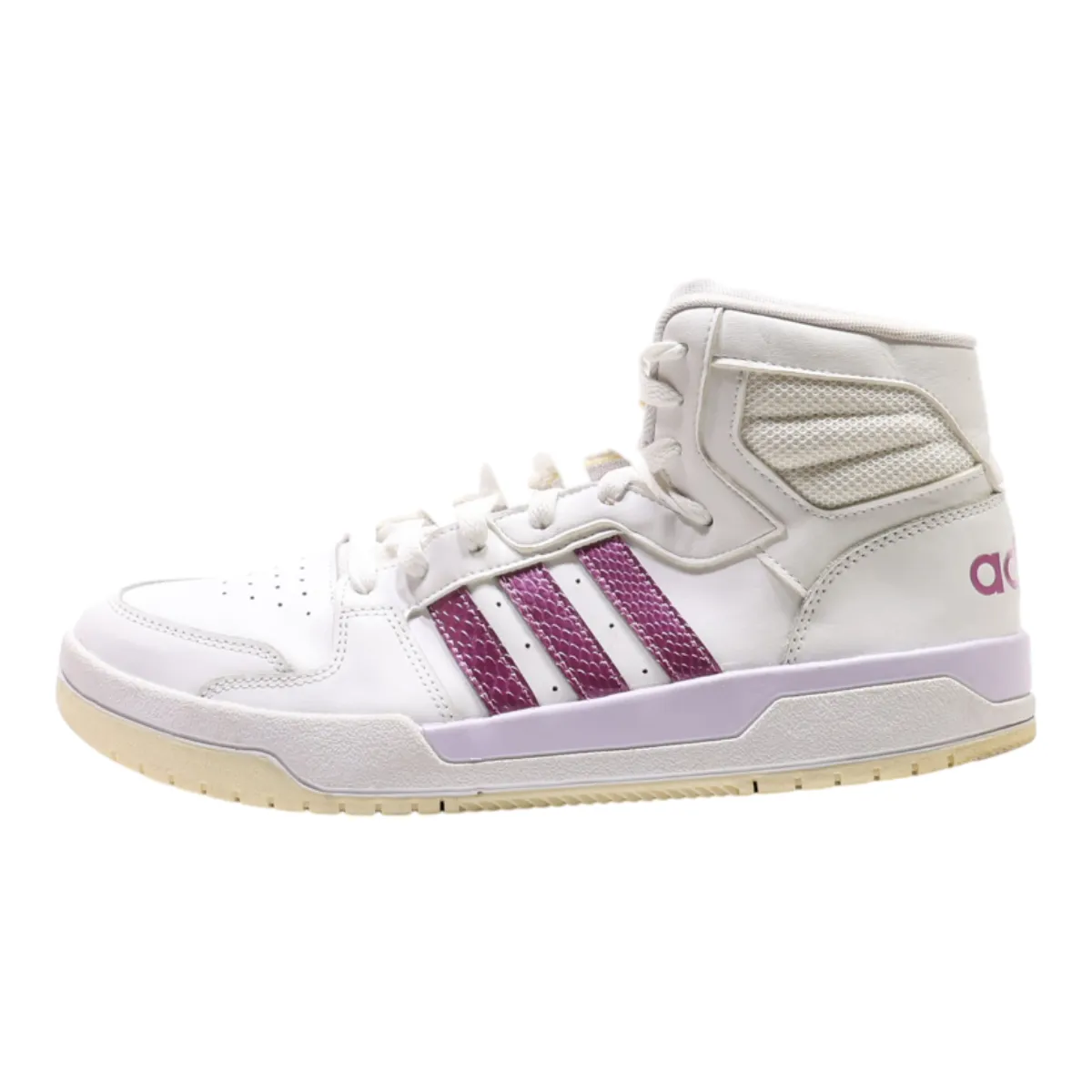 ADIDAS High Top Trainers White Leather Womens UK 9.5