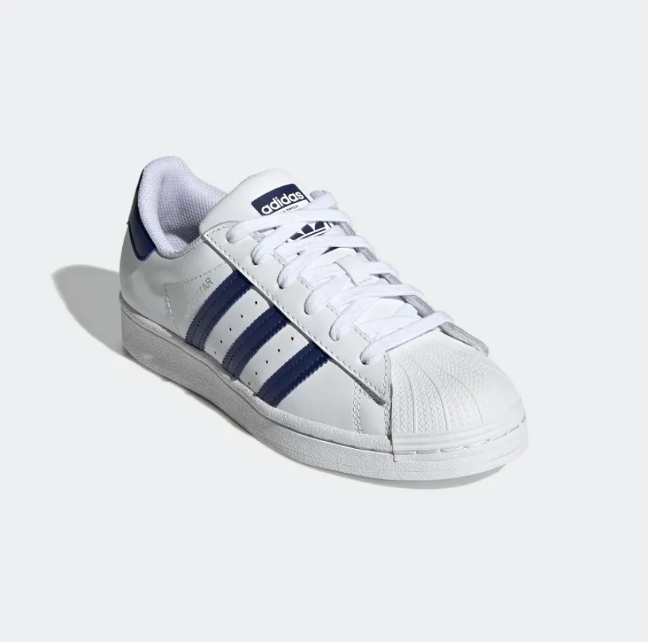 Adidas Originals scarpa sneakers da ragazzi Superstar GZ9096 bianco blu chiaro