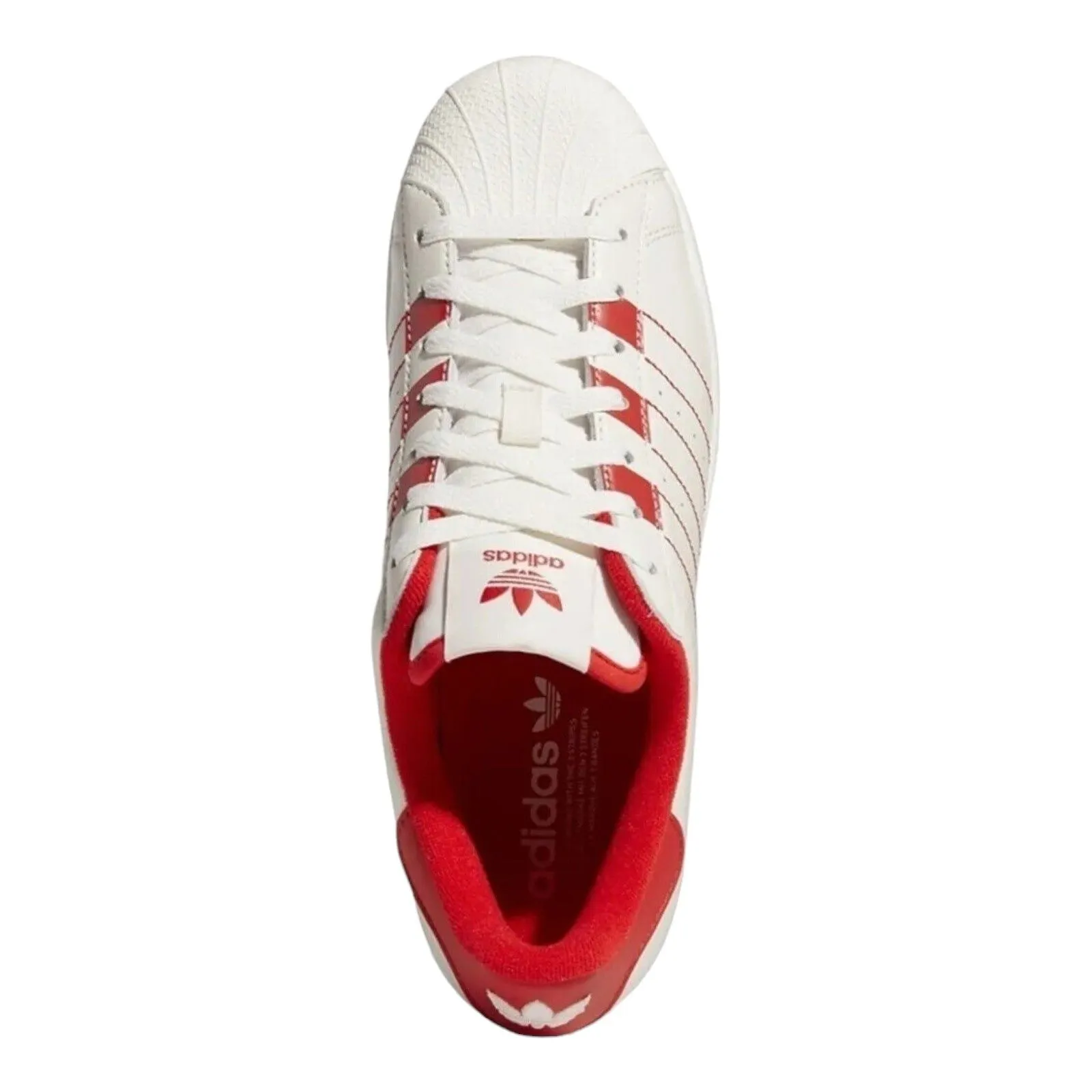 adidas Originals Superstar Trainers - White Vivid Red