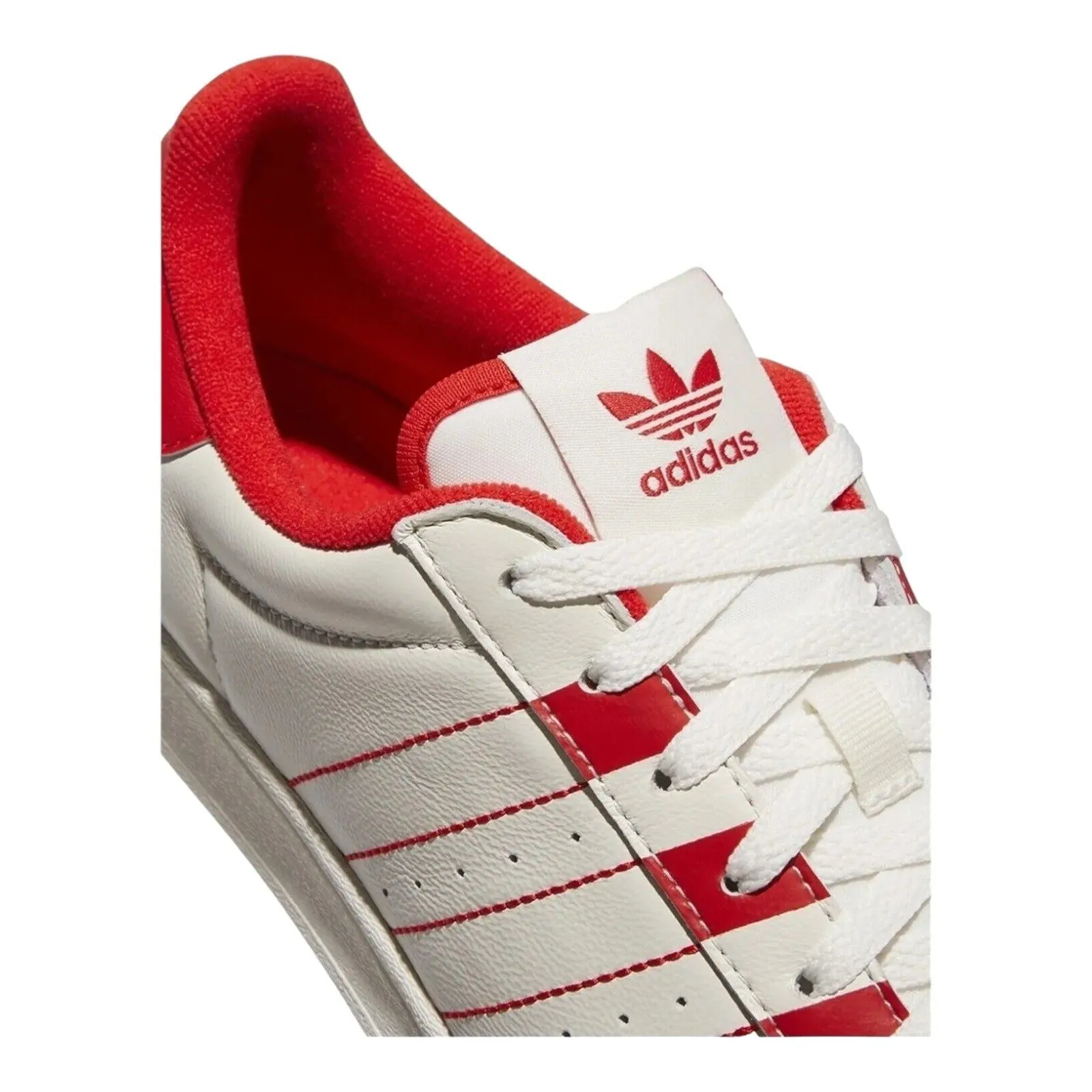 adidas Originals Superstar Trainers - White Vivid Red