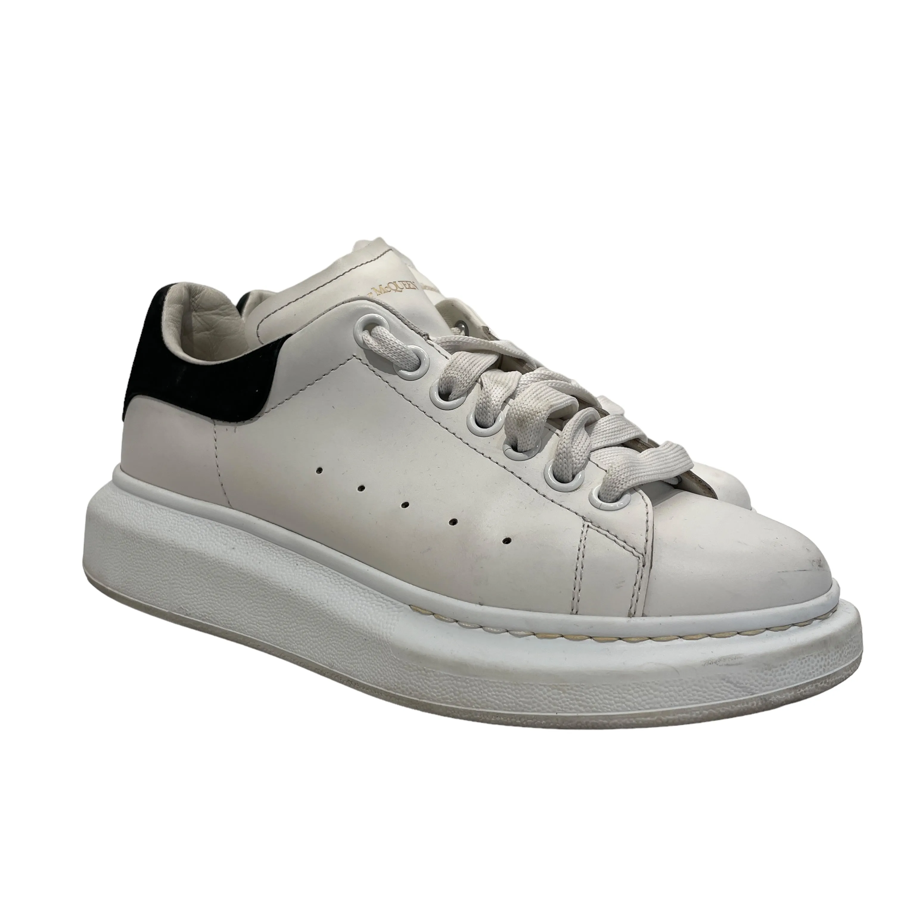 Alexander McQueen/Low-Sneakers/US 7.5/Leather/WHT/