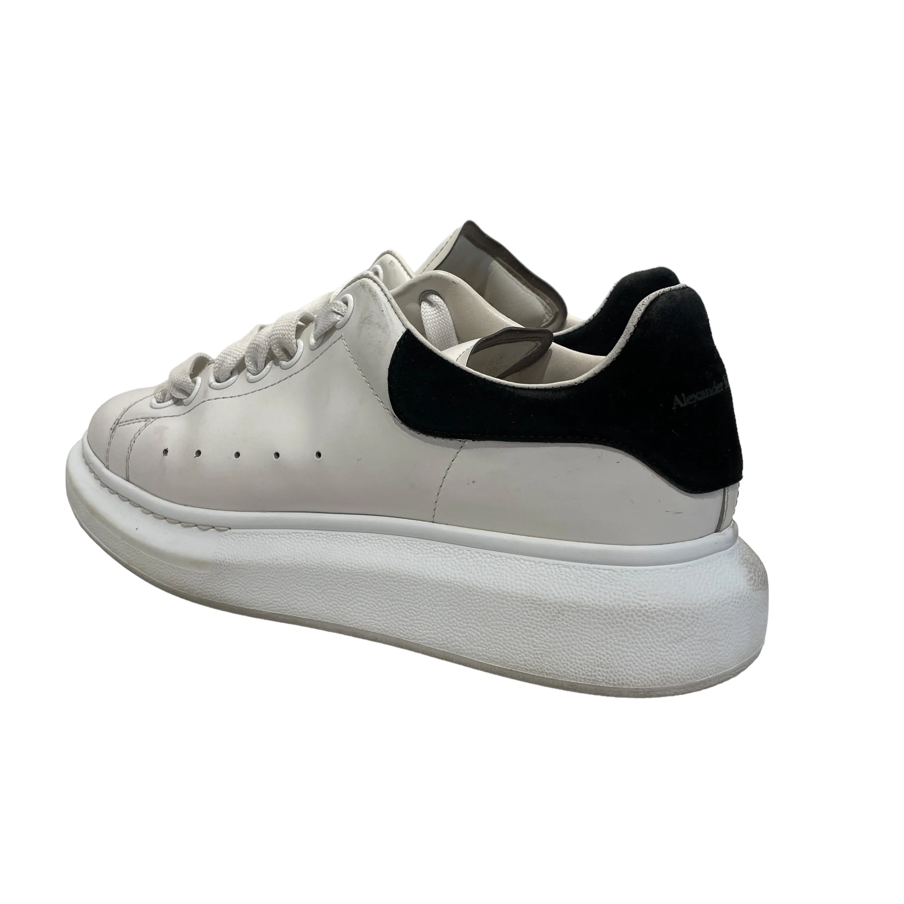 Alexander McQueen/Low-Sneakers/US 7.5/Leather/WHT/