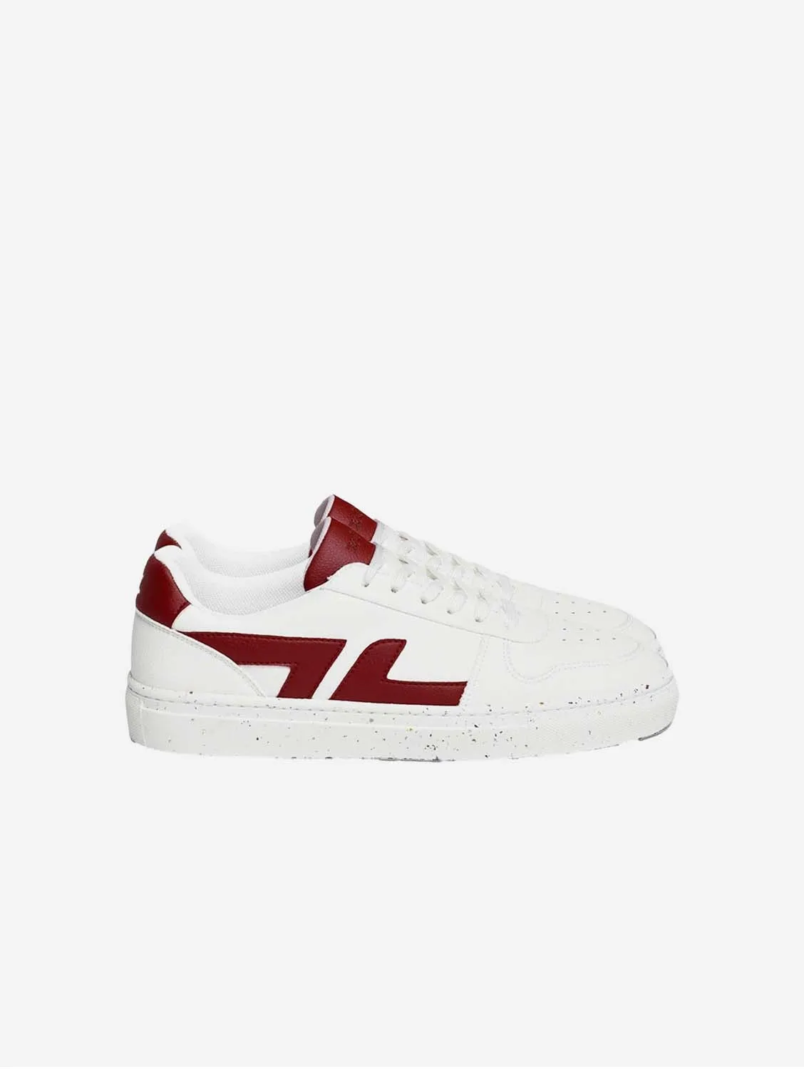 Alpha Unisec Vintage Grape Leather Vegan Sneakers | Red