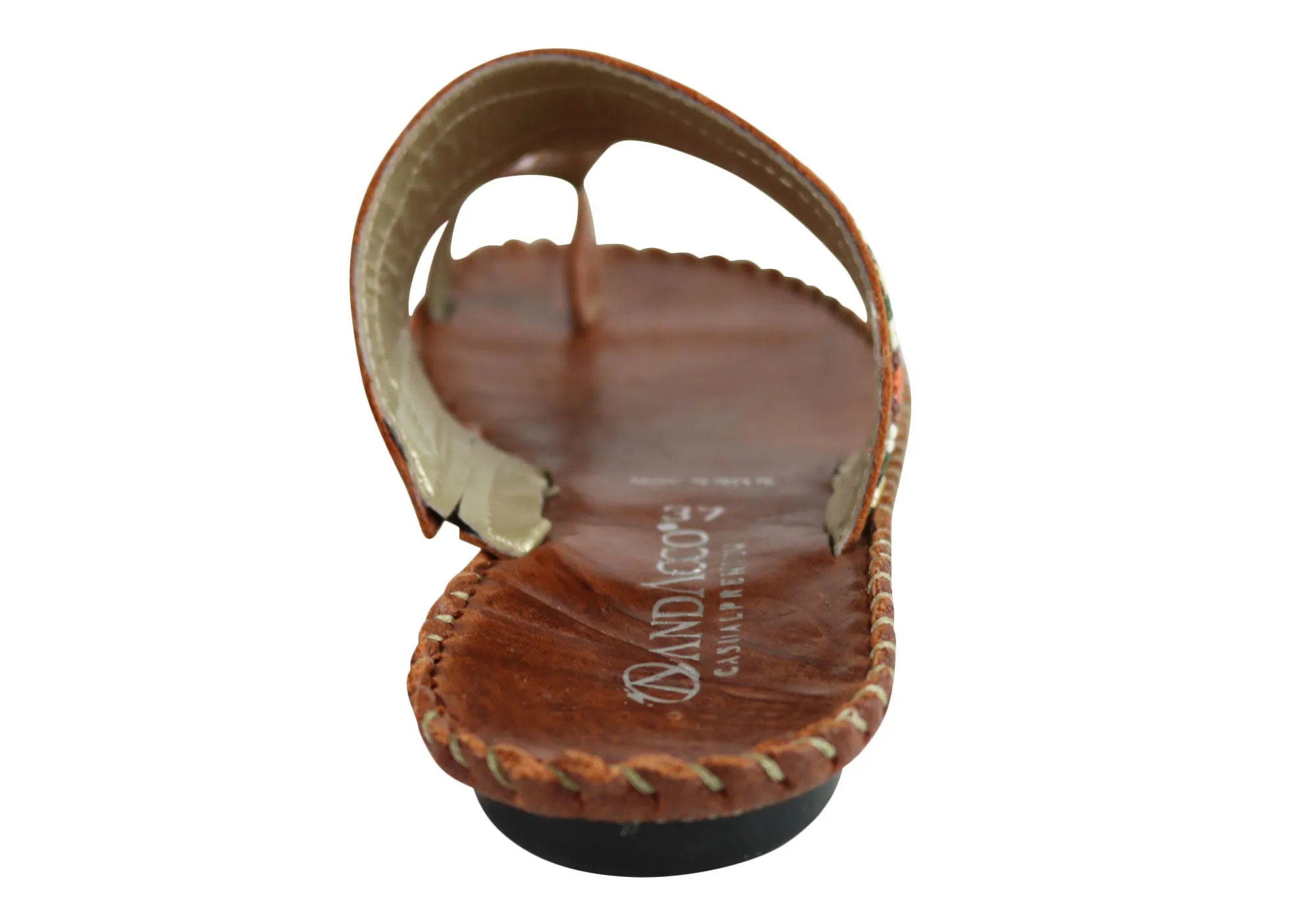 Andacco Zenia Womens Comfortable Leather Sandals Thongs Made In Brazil