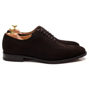 'Berlin' Dark Brown Suede Oxford Brogues UK 8.5 F