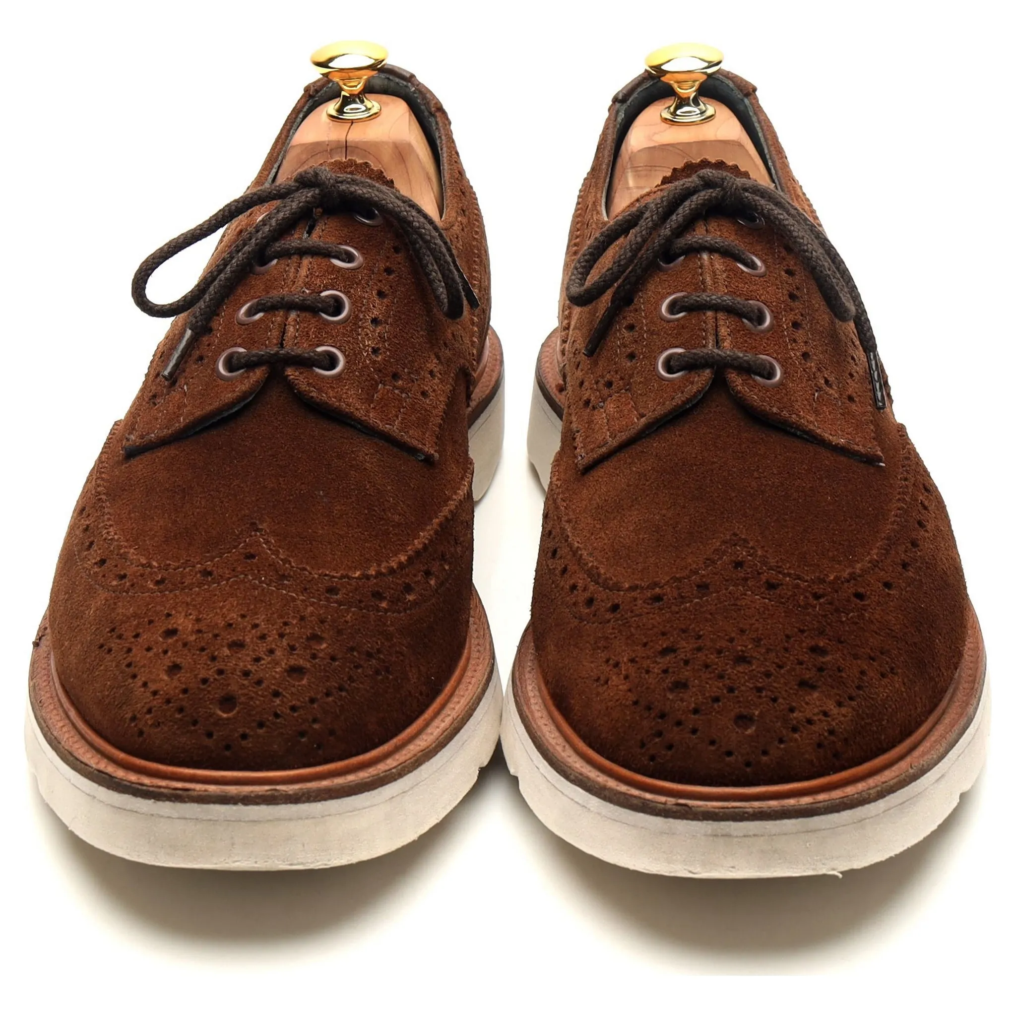 'Bourton' Brown Suede Derby Brogues UK 11