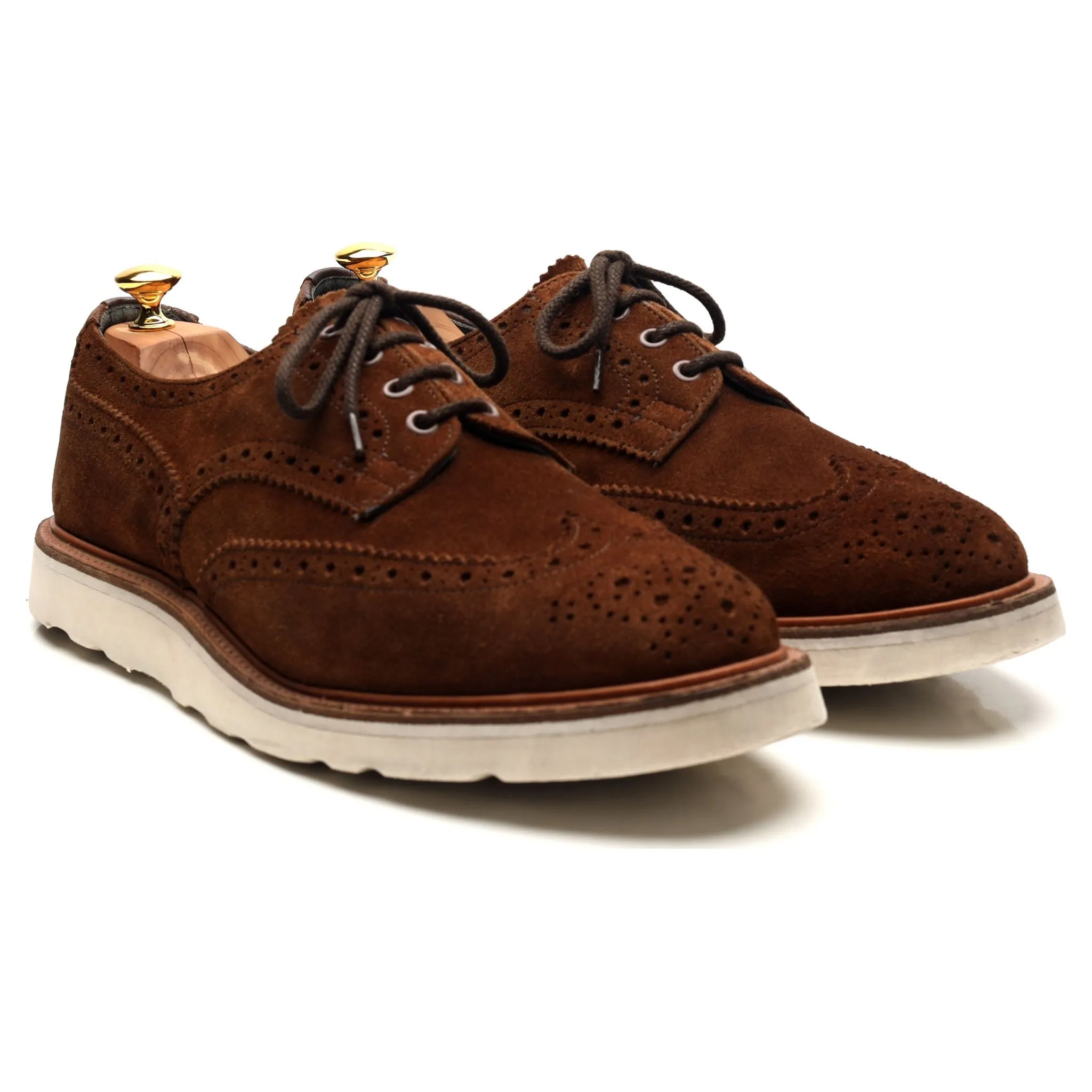 'Bourton' Brown Suede Derby Brogues UK 11