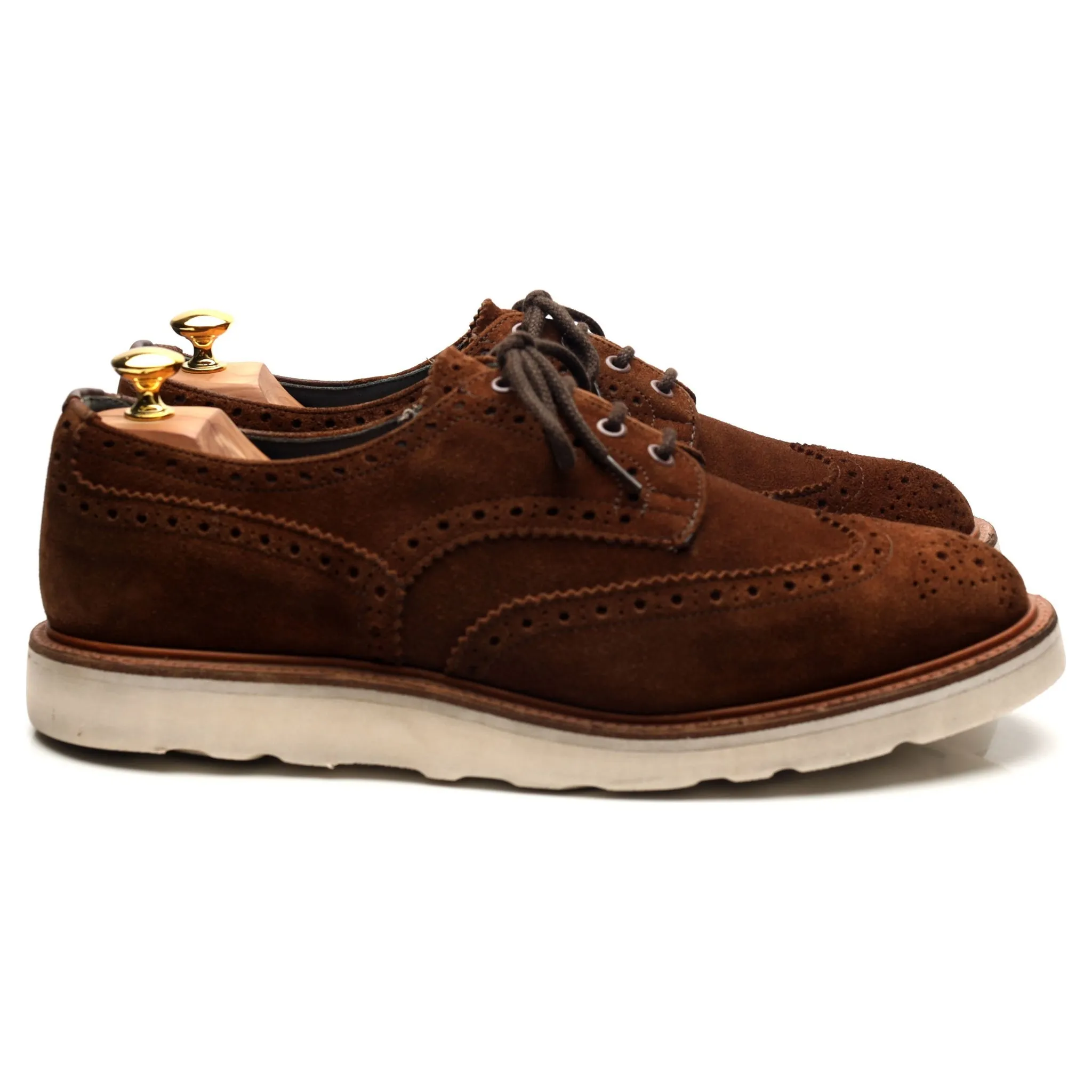 'Bourton' Brown Suede Derby Brogues UK 11