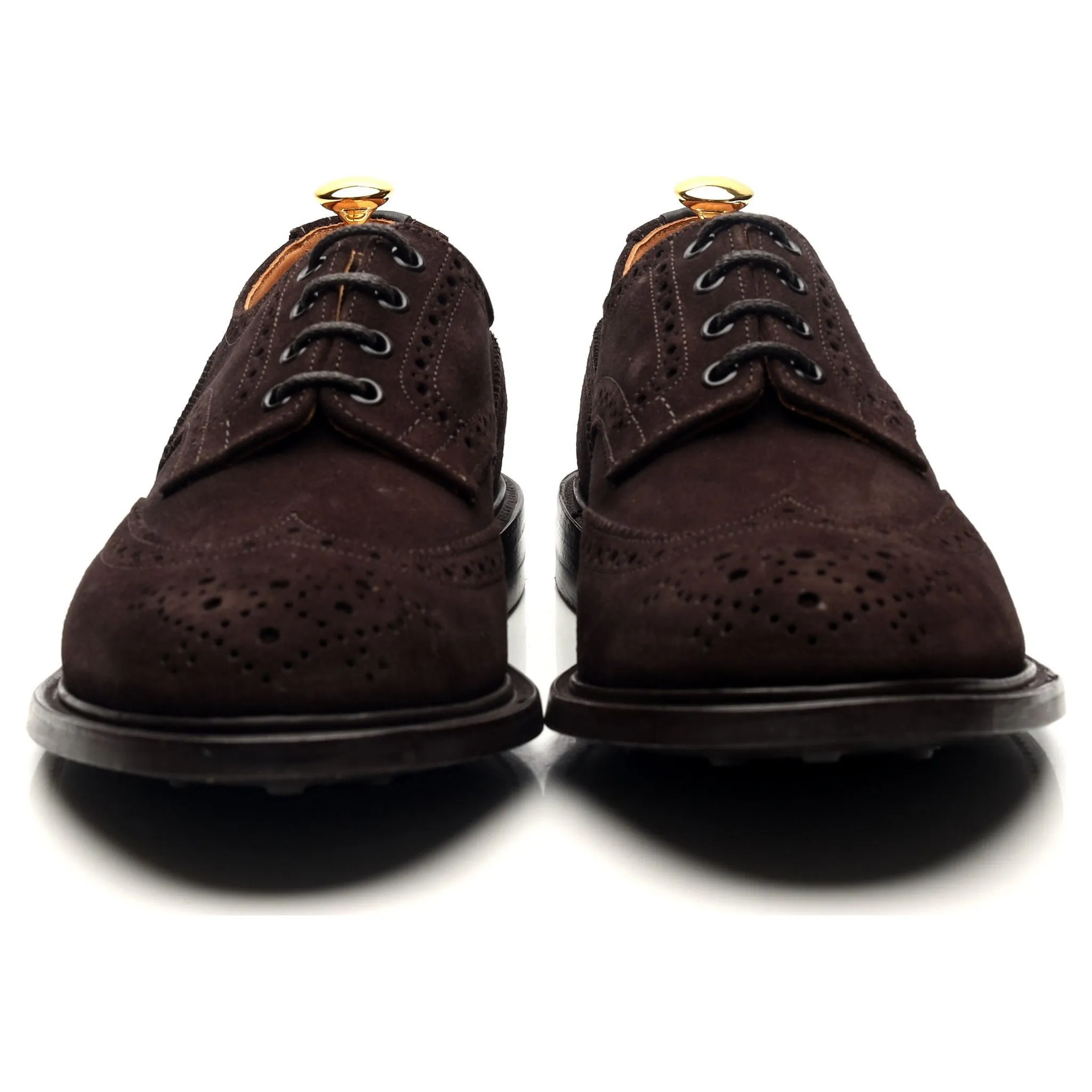 'Bourton' Dark Brown Suede Derby Brogues UK 11