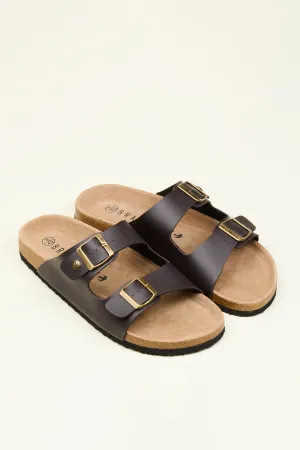 Brown Two Strap Sandal