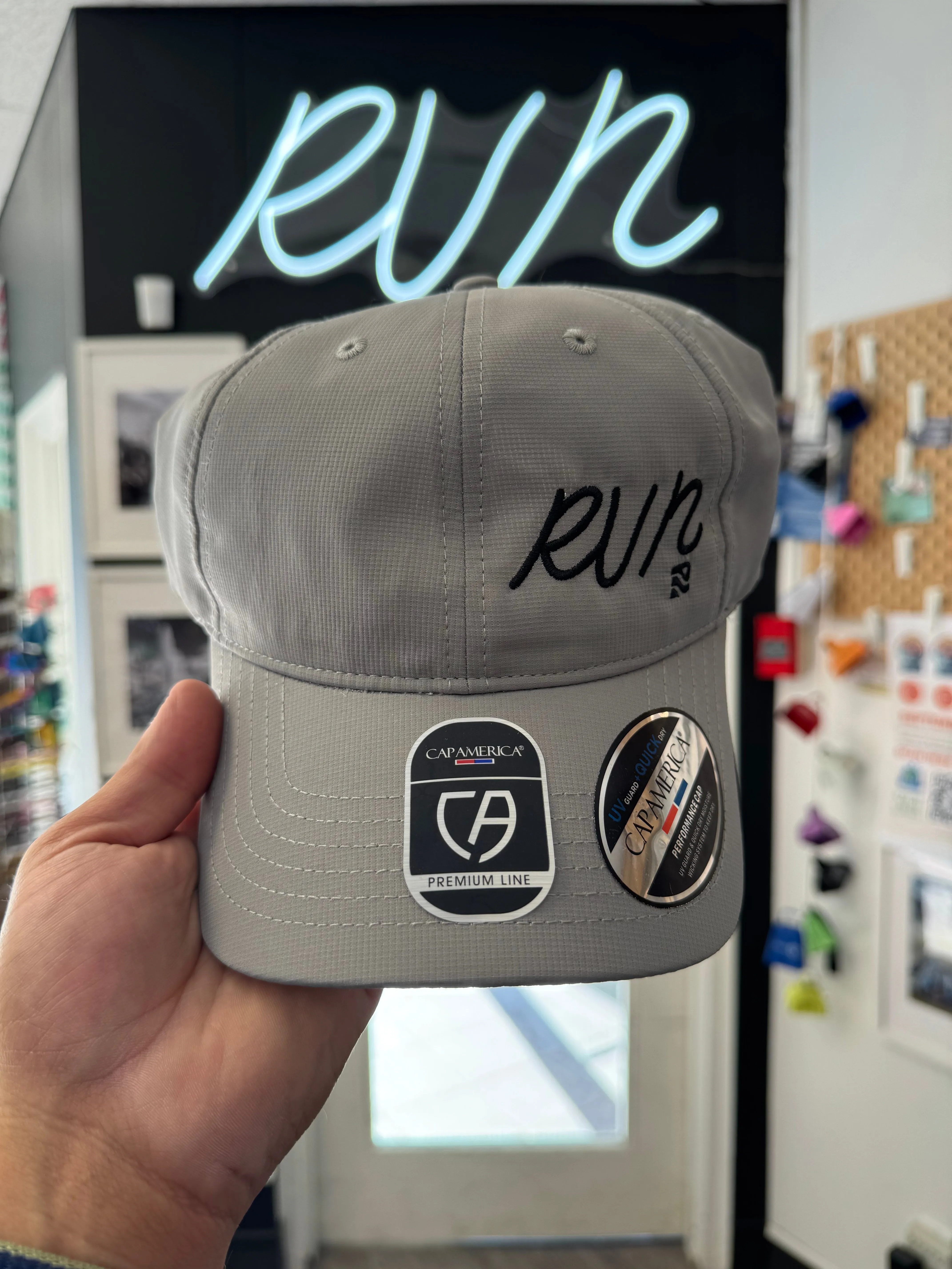 City Park Runners " RUN " Premium Performance hat