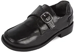 Classic Black Boys School Uniform Shoes Little Kid Size 1 Pair of Shoes