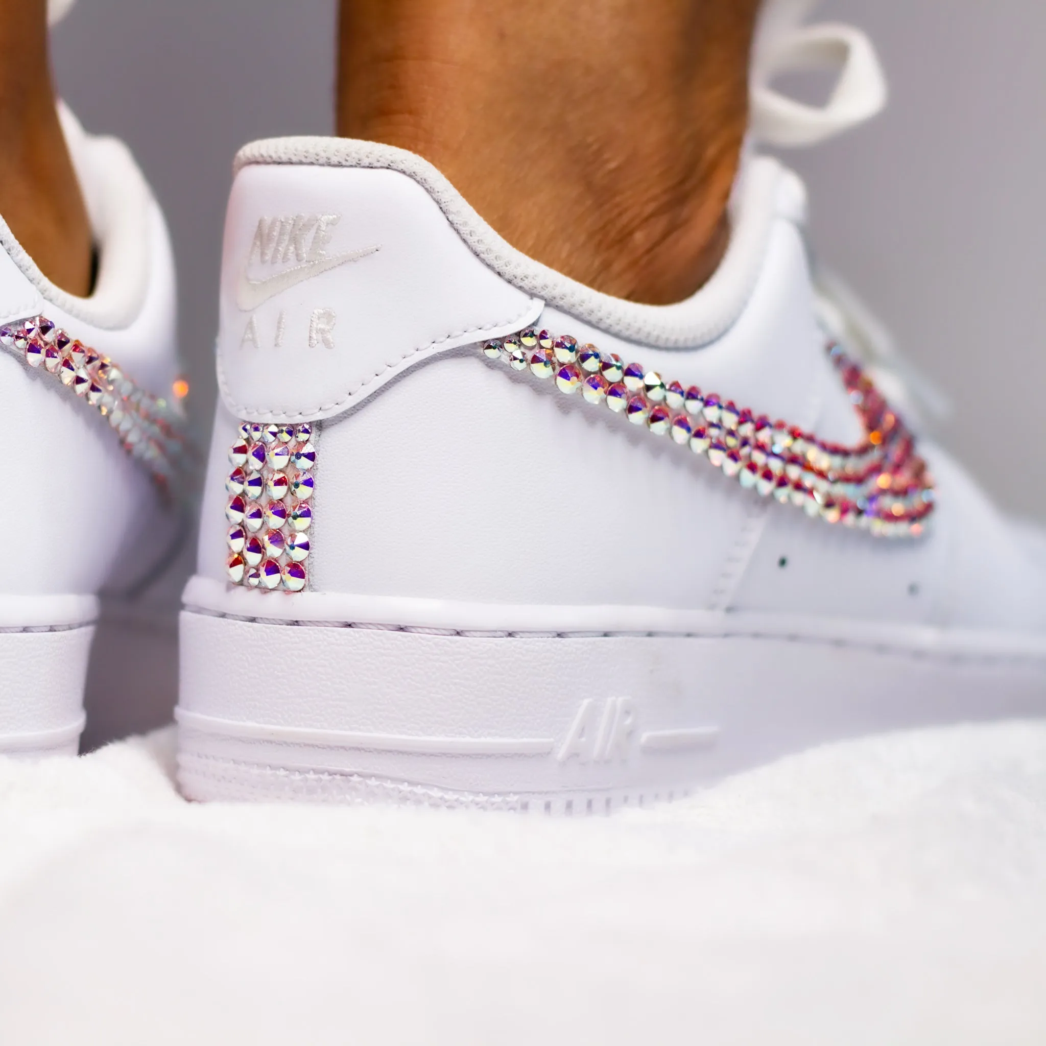 Crystal Bling Sneakers w/ Toe Cap