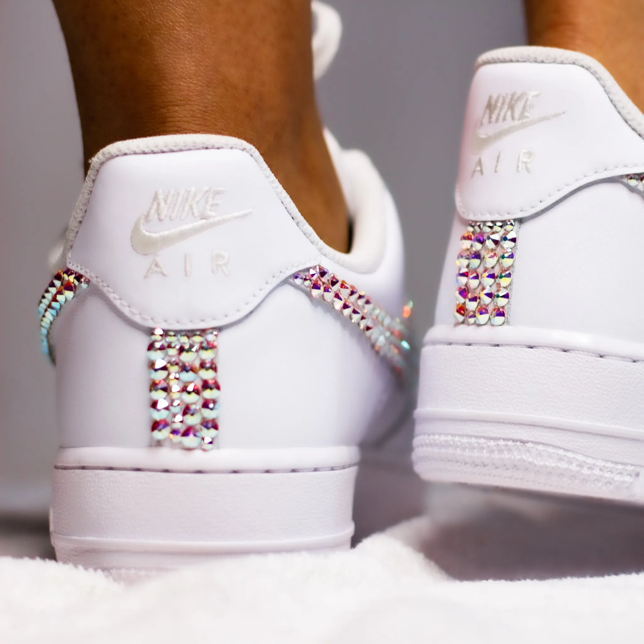 Crystal Bling Sneakers w/ Toe Cap