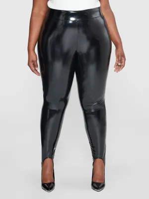 Fashion To Figure - Talia Faux Leather Stirrup Leggings