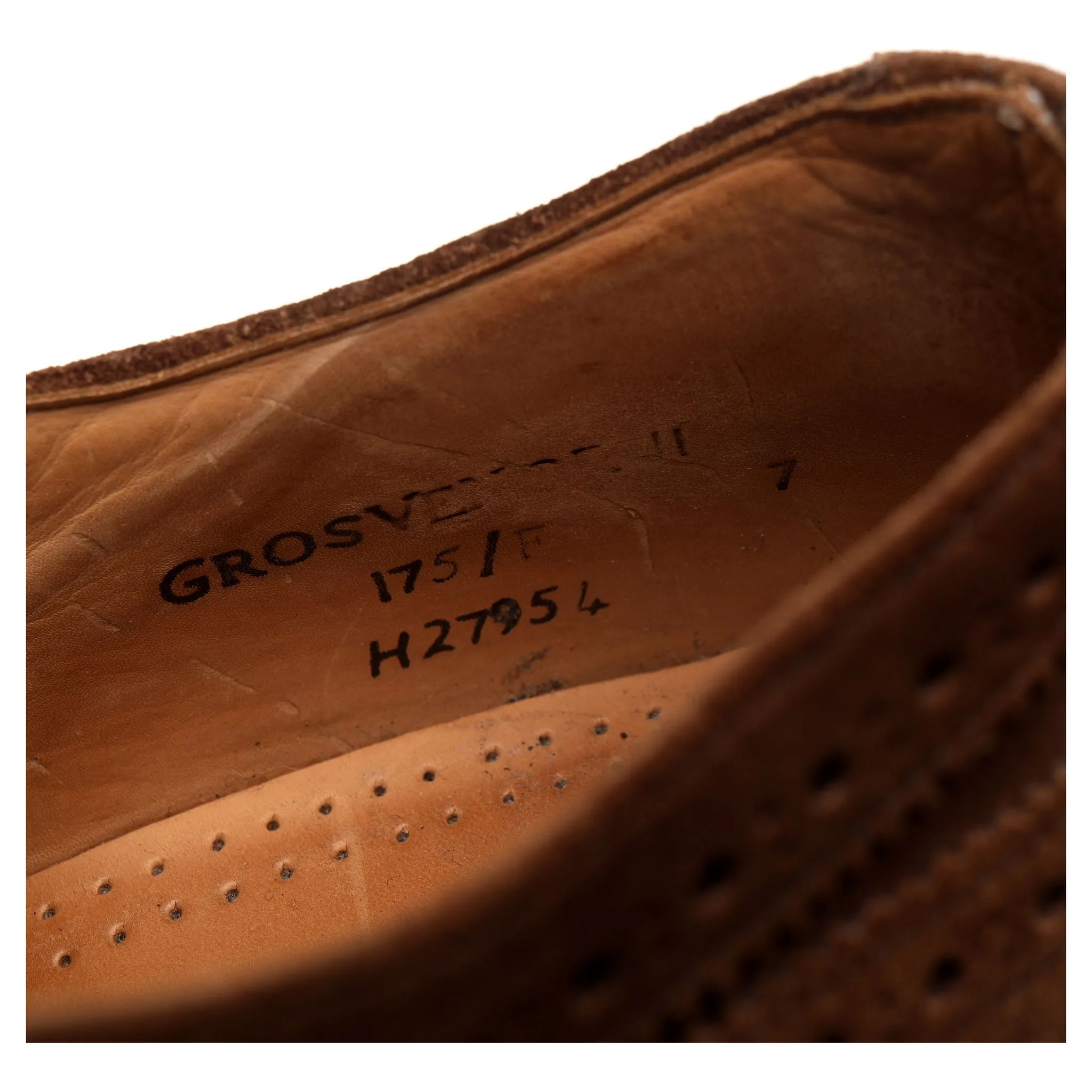 'Grosvenor ll' Brown Suede Oxford Brogues UK 7 F