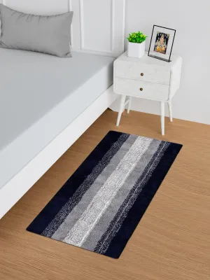 Heart Home Runner | Bedside Runner for Bedroom | Runner for Living Room | Blue Patta Rainbow Carpet Runner | Anti Skid Carpet Rug Mat | Kitchen Runner | 22x55 | Gray