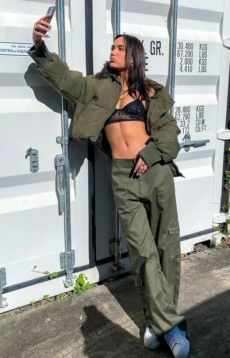 Josie Khaki Cargo Pants