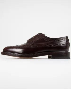 Loake Professional Royal Polished Long Wing Brogue - Oxblood