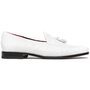 Marco Di Milano Aubiere Ostrich and Leather White