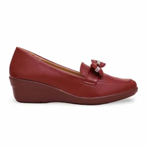 Maroon Court Shoes for Women WN7457