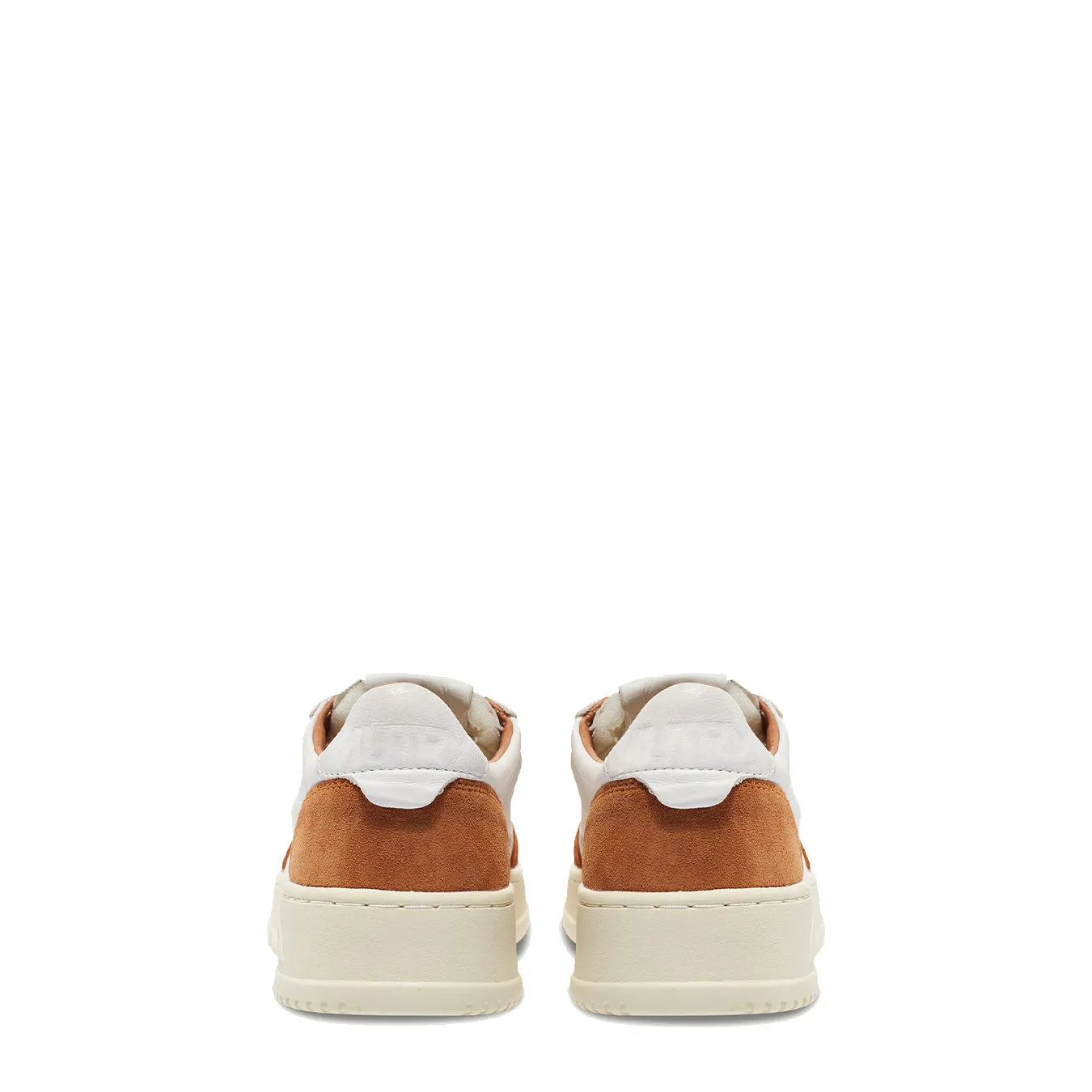 Medalist Low Trainers White Goatskin / Caramel Suede