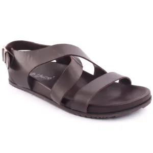 Men’s ‘Manri’ Leather Flat Open Toe Summer Sandals