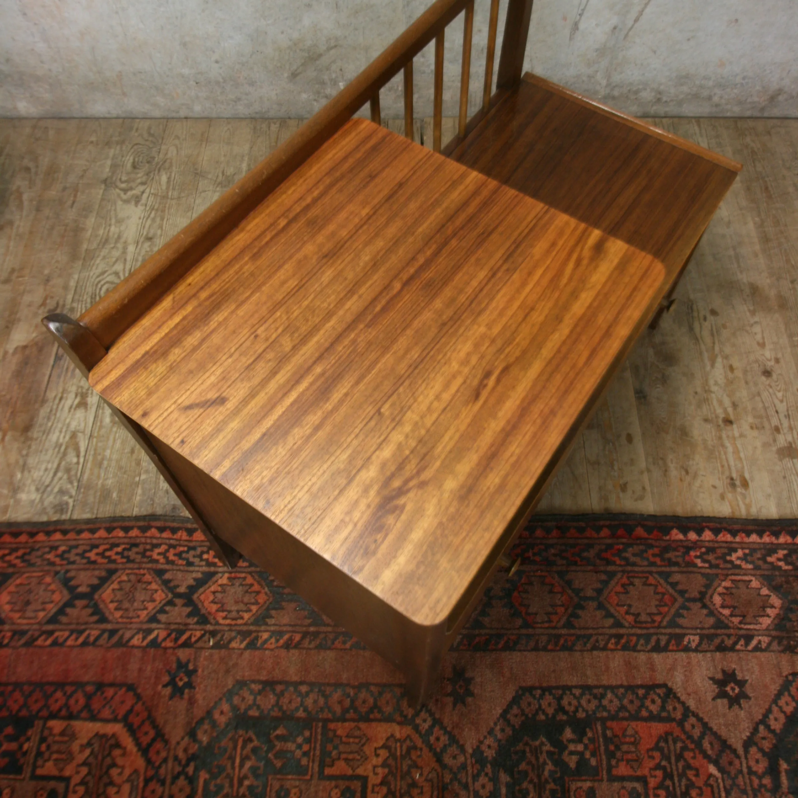 Mid Century Chippy Heath Telephone Seat #0318