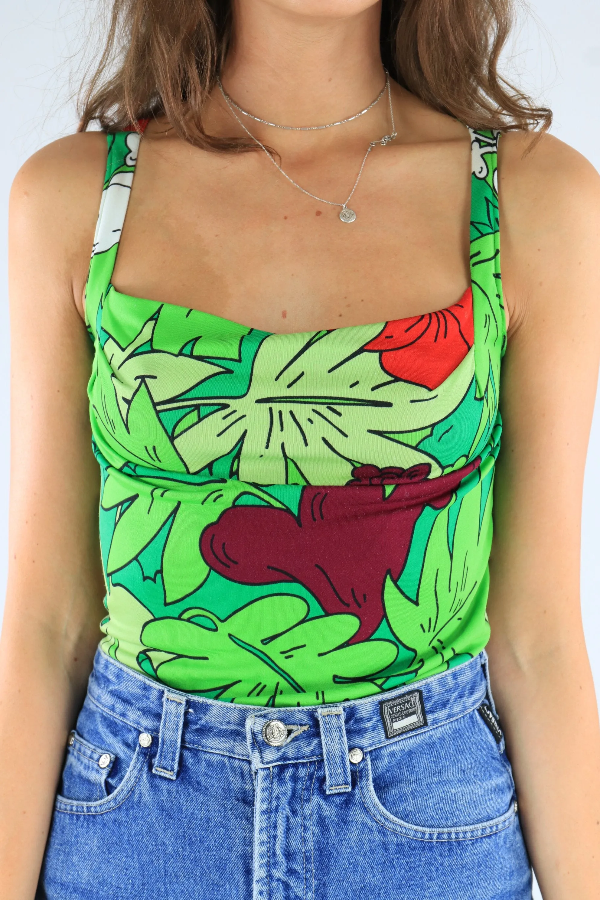 Moschino Vest Top Green Medium