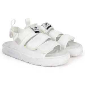 NB Three Straps All White Sandals