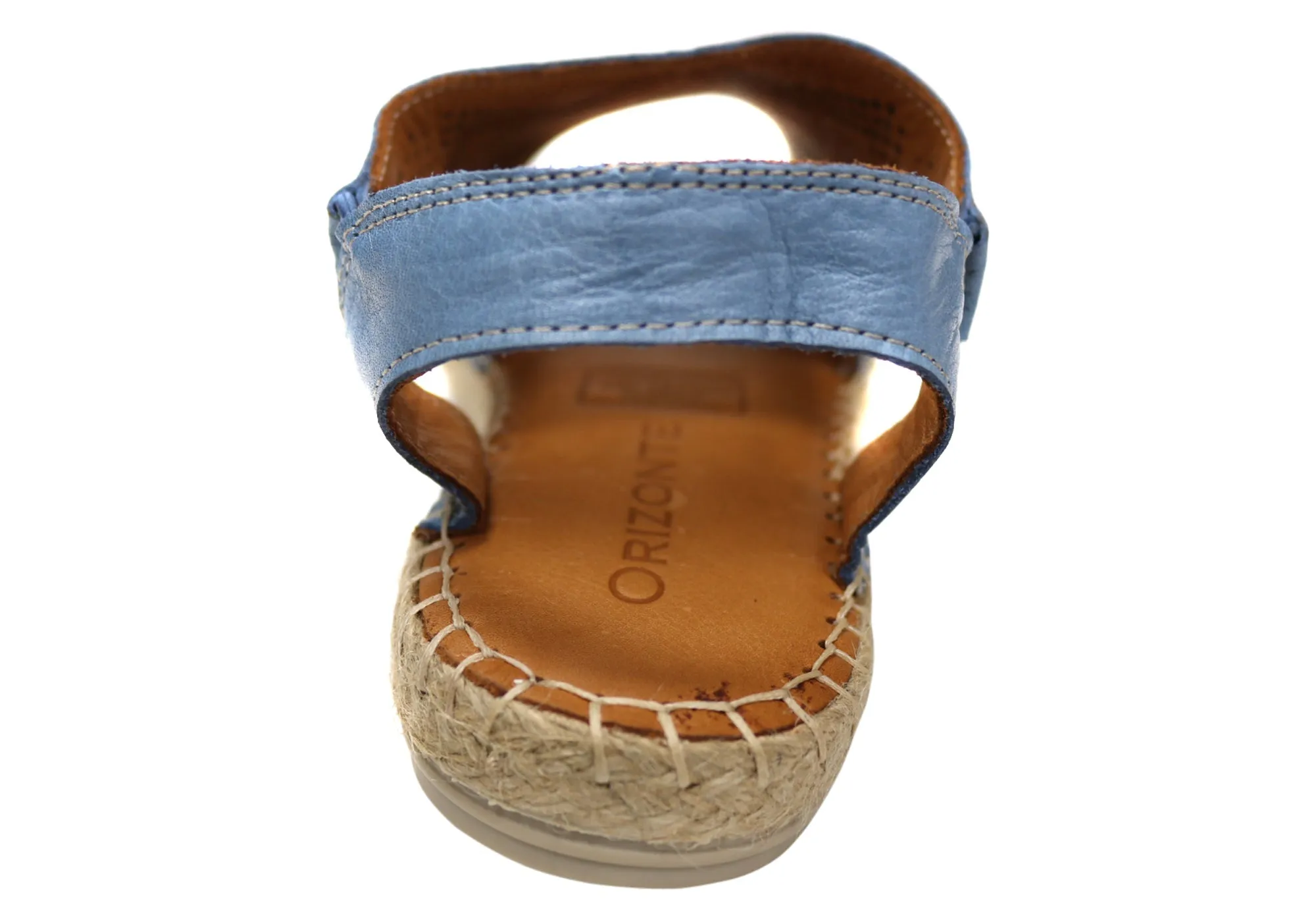 Orizonte Katrina Womens European Leather Comfort Espadrille Sandals