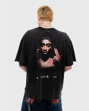 Primitive x Tupac Stay Up Heavyweight Shirt - Vintage Black