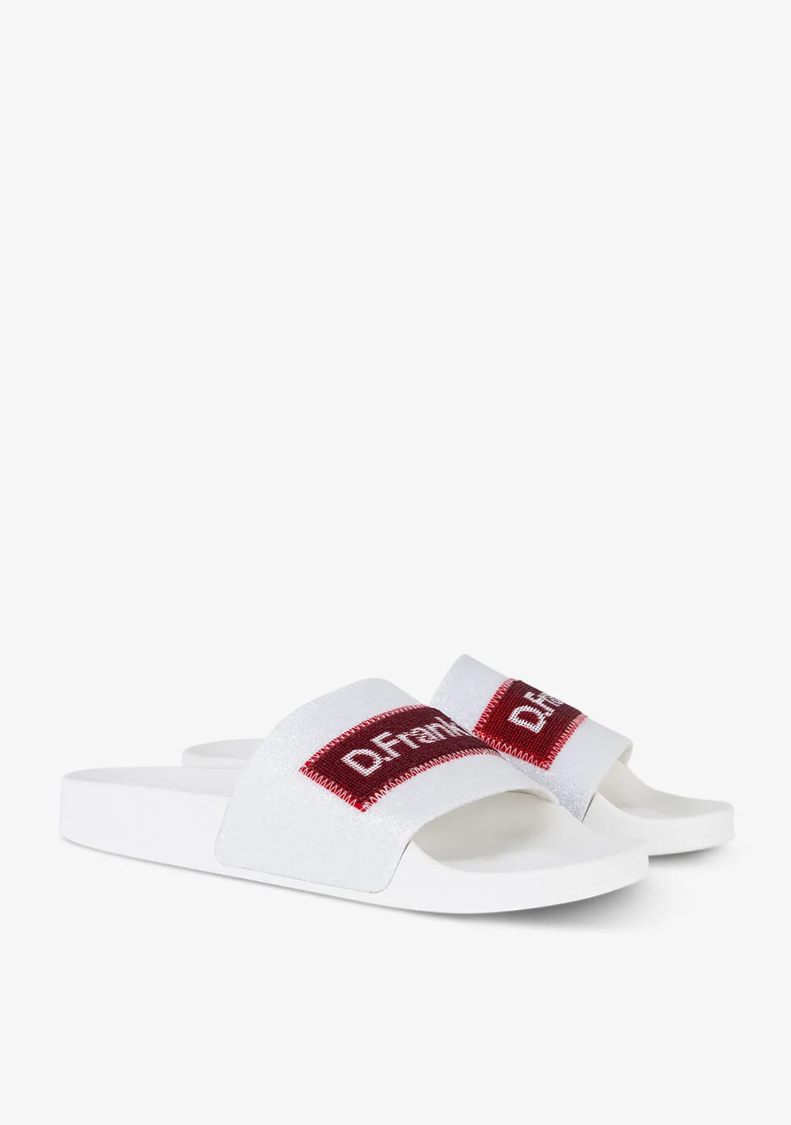 Sequins Slide White