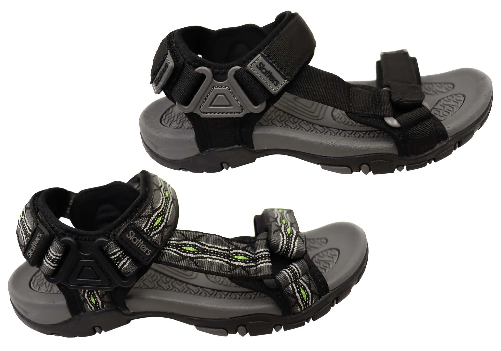 Slatters Breakwater Mens Comfortable Adjustable Sandals