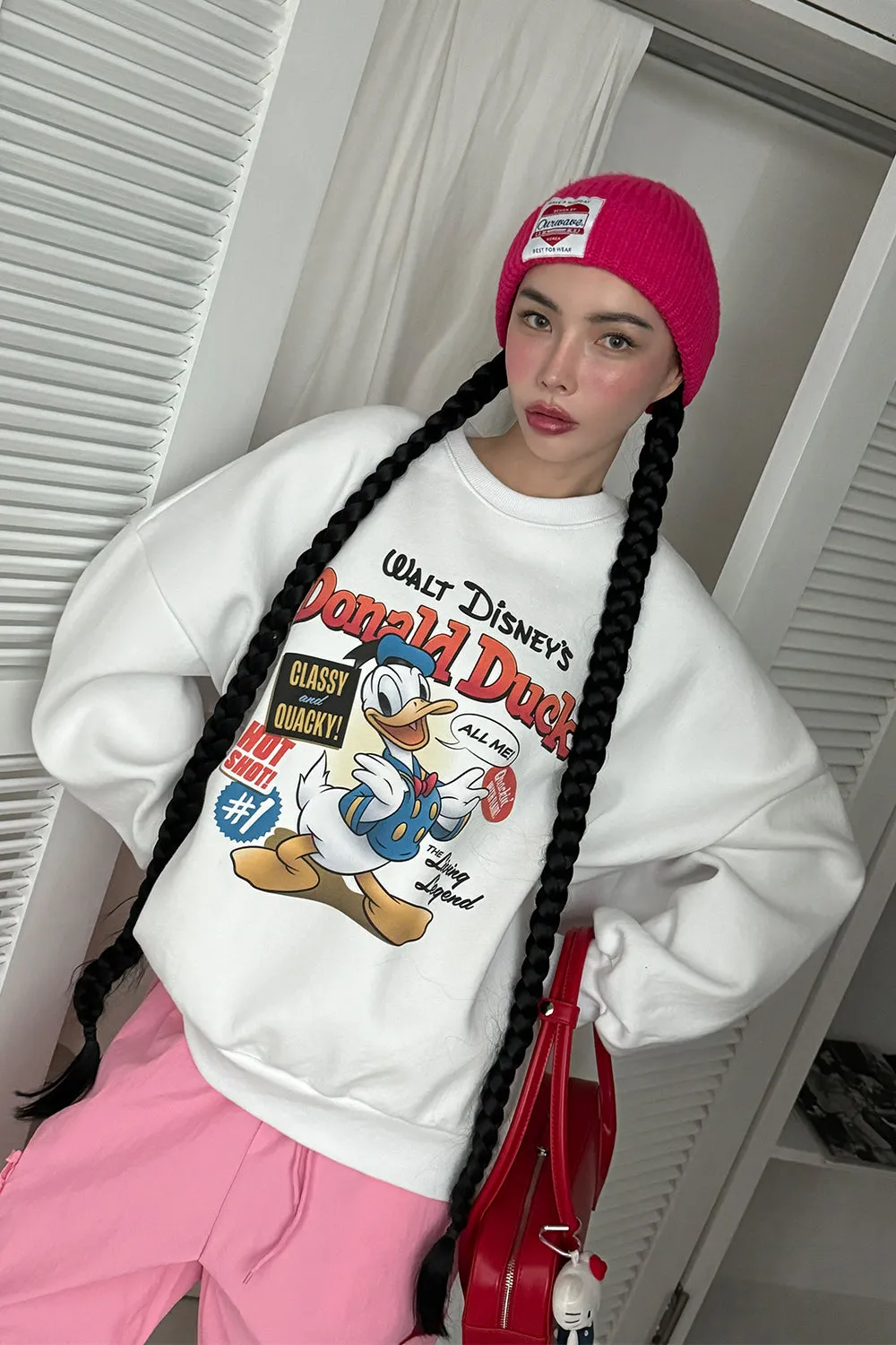 Street Style Donald Duck Sweatshirt