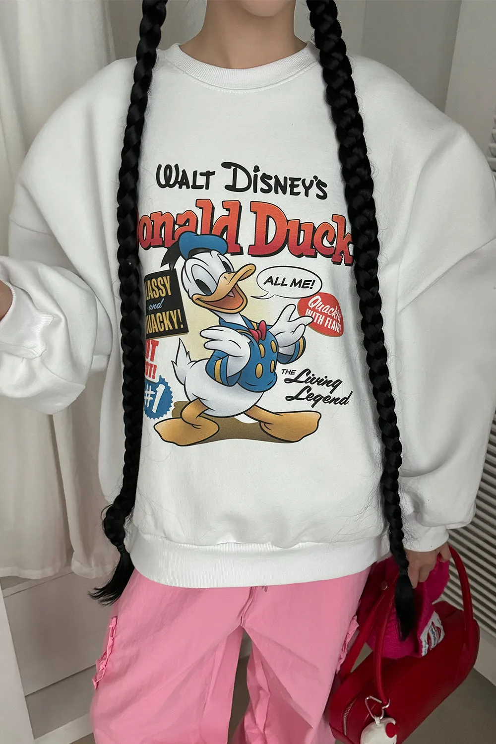 Street Style Donald Duck Sweatshirt