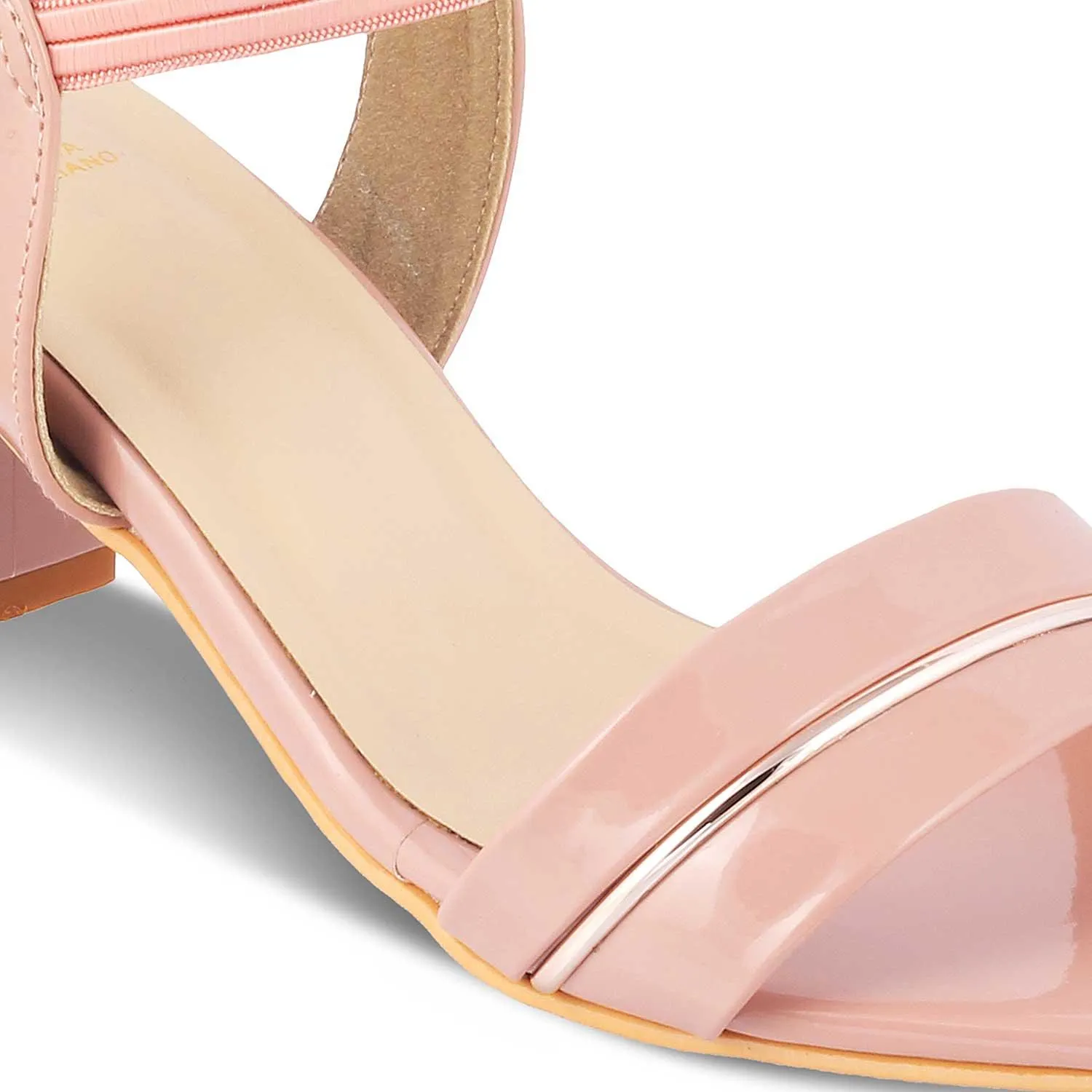 The Rachel Pink Women's Dress Block Heel Sandals Tresmode