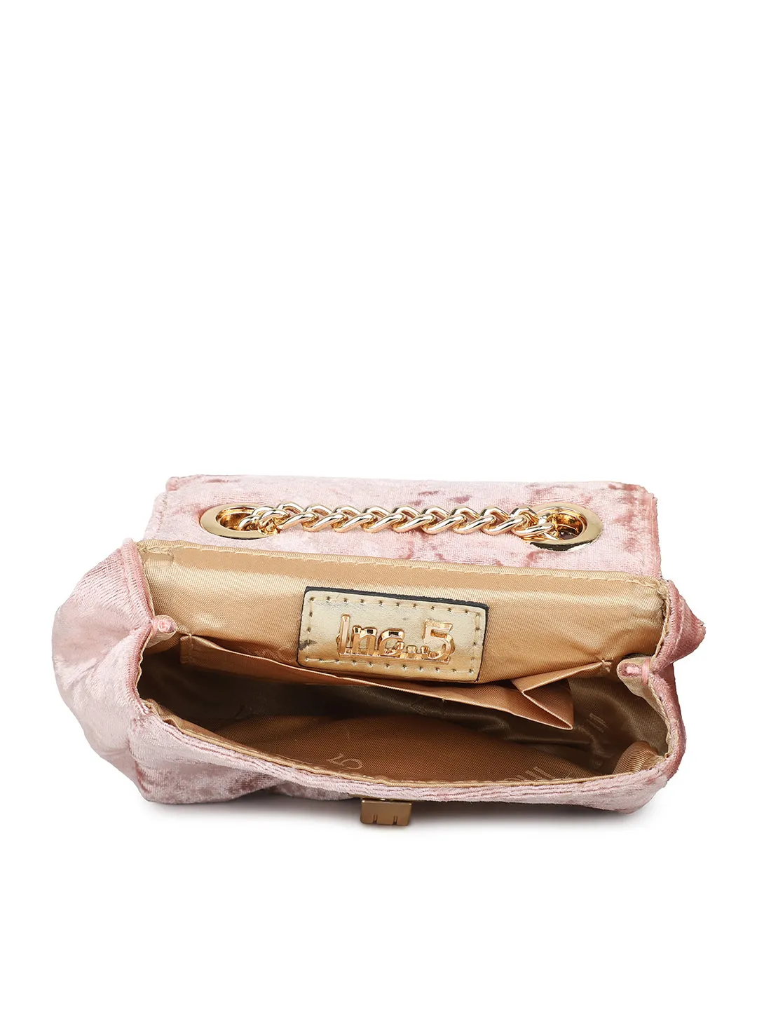 Women Pink Embellished Sling Bag